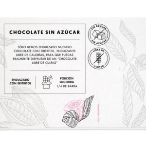 Barra de chocolate sin azúcar orgánico 79% – 100g – Manare 2