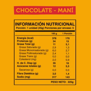 Wild protein Chocolate Maní 45g
